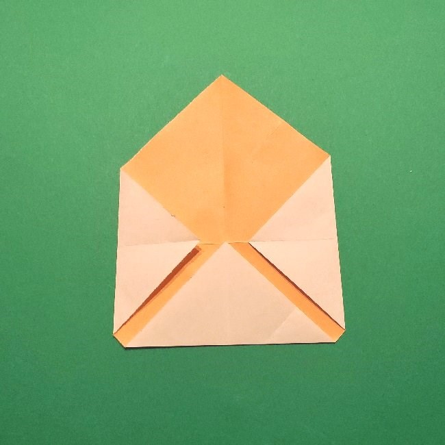 グーフィーの折り紙 簡単な折り方作り方②目と鼻(14)
