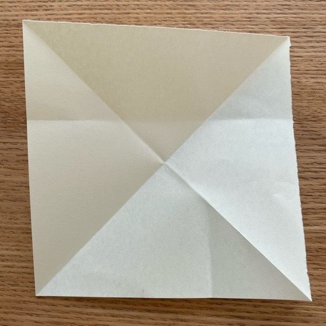 ダッフィーの折り紙 折り方作り方②目と鼻(14)