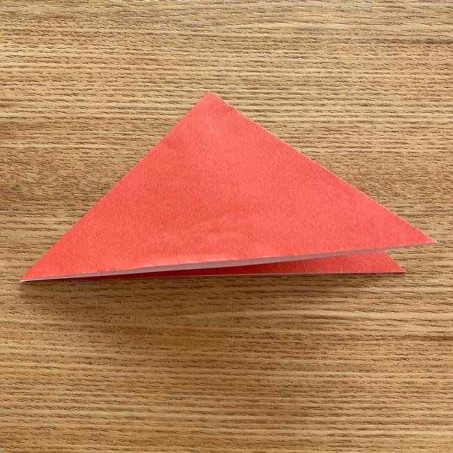 ダッフィーの折り紙 折り方作り方①顔(3)