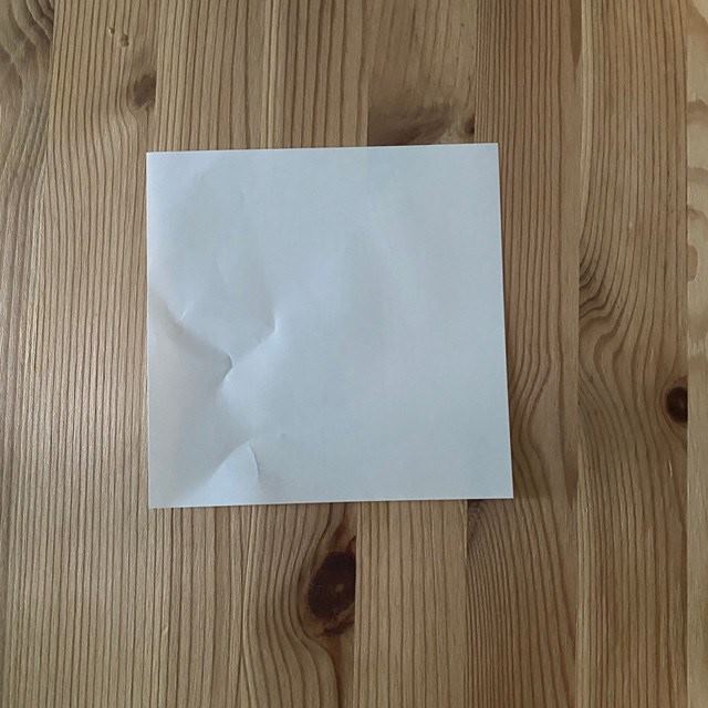 折り紙 マリーちゃんの折り方作り方①顔(1)