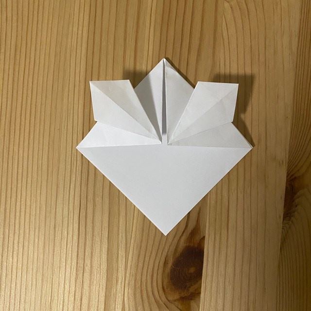 折り紙 マリーちゃんの折り方作り方①顔(7)
