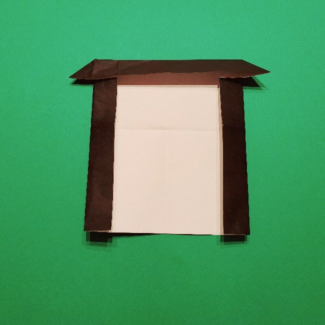 グーフィーの折り紙 簡単な折り方作り方①顔(15)