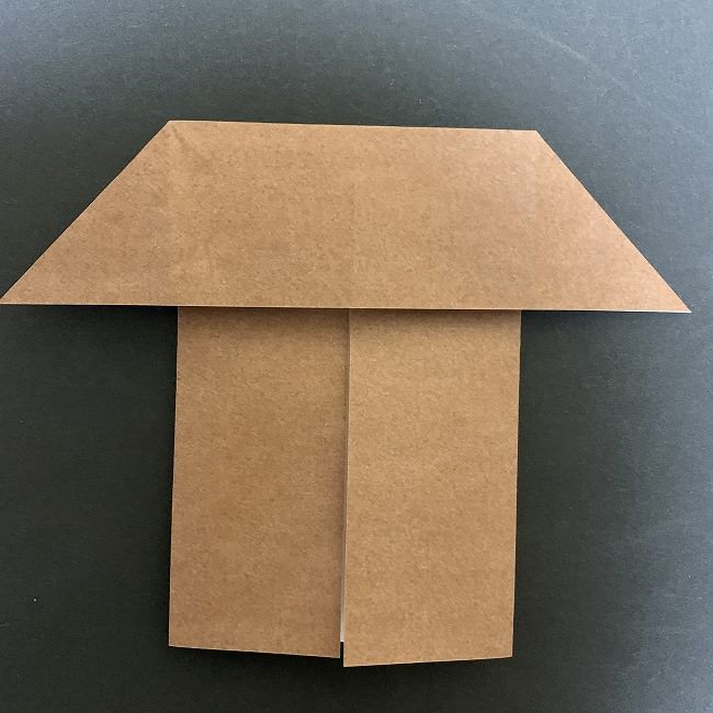 ディズニーアラジンのジャスミンの折り紙 折り方作り方①頭(6)