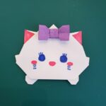 ツムツム折り紙 マリーちゃんの折り方作り方｜ディズニーの猫キャラクターを簡単に手作り♪