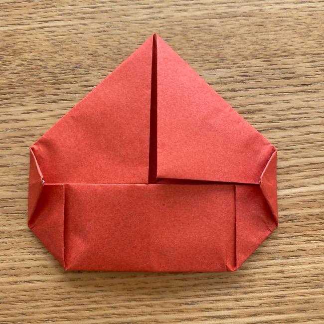 ダッフィーの折り紙 折り方作り方①顔(9)
