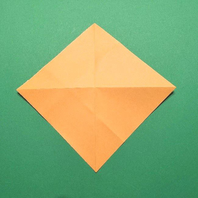 グーフィーの折り紙 簡単な折り方作り方②目と鼻(12)