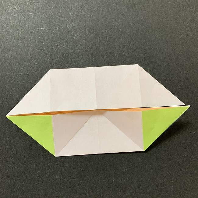 アリエルの折り紙 簡単に全身を折る折り方作り方④体(11)