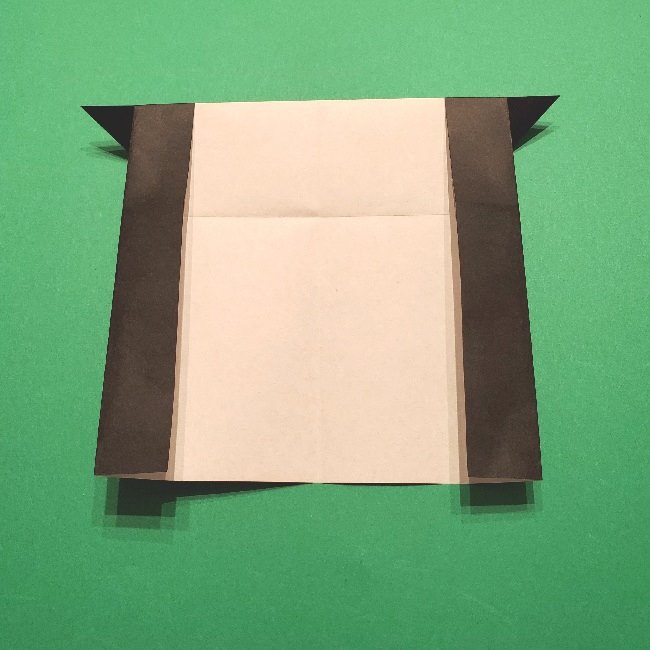 グーフィーの折り紙 簡単な折り方作り方①顔(16)