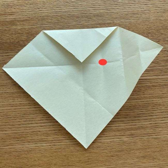 ダッフィーの折り紙 折り方作り方②目と鼻(18)