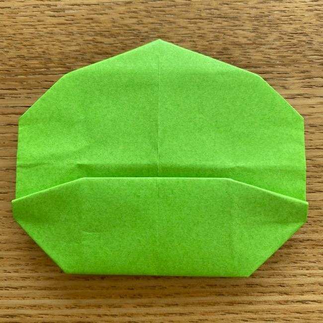 ラプンツェルのカメレオン パスカルの折り紙の折り方作り方①顔(27)