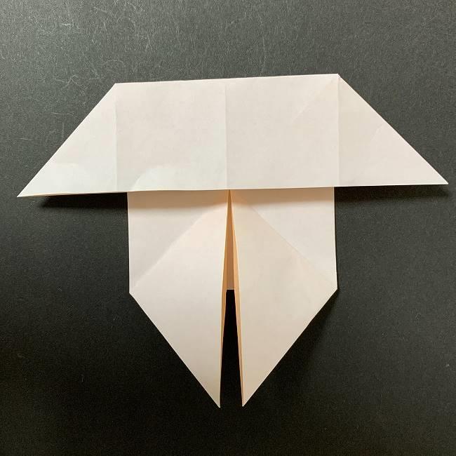 アリエルの折り紙 簡単に全身を折る折り方作り方④体(8)
