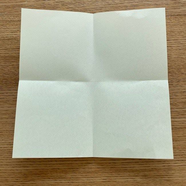 ダッフィーの折り紙 折り方作り方②目と鼻(5)