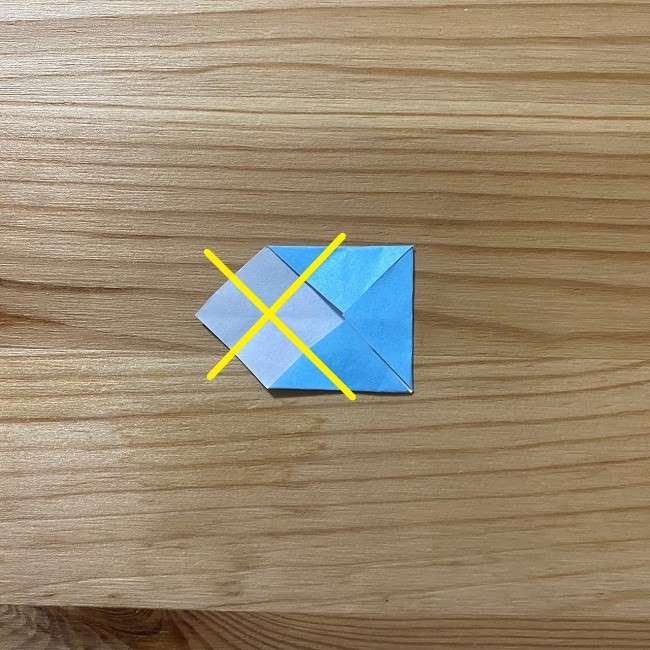 ドナルドとデイジーの折り紙の折り方作り方④帽子(6)