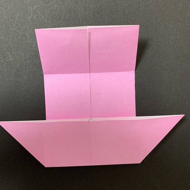 アリエルの折り紙 簡単に全身を折る折り方作り方①髪(8)