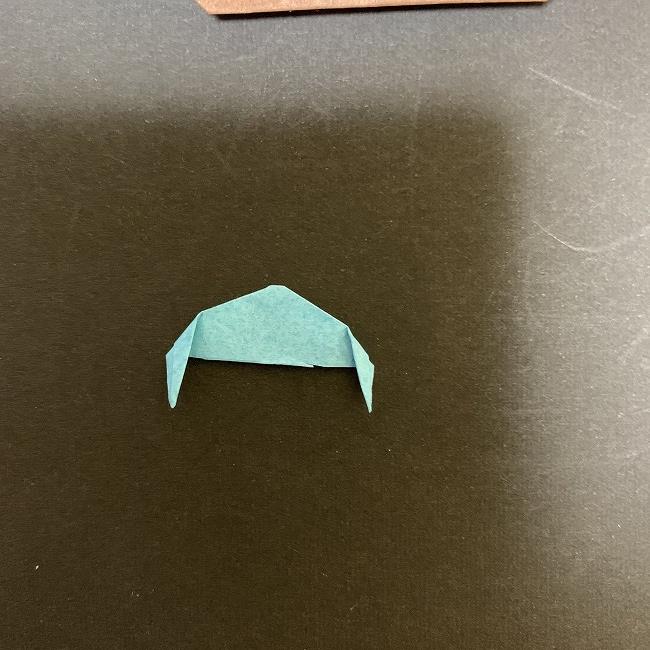 ディズニーアラジンのジャスミンの折り紙 折り方作り方⑤髪飾り(9)