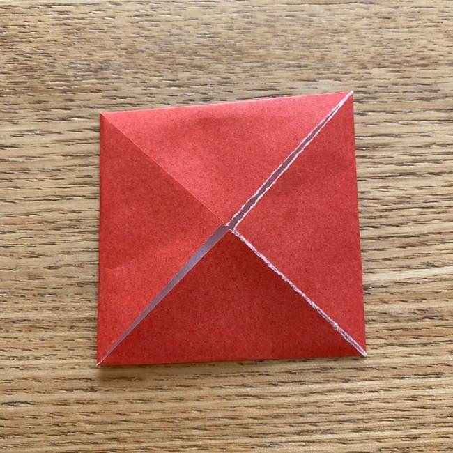 ダッフィーの折り紙 折り方作り方③耳(5)