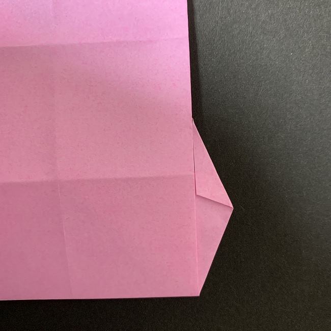 アリエルの折り紙 簡単に全身を折る折り方作り方①髪(16)