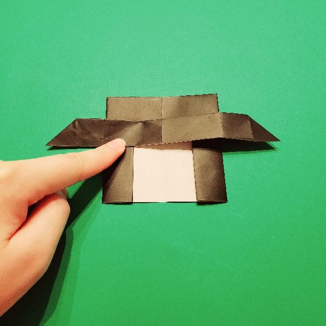 グーフィーの折り紙 簡単な折り方作り方①顔(22)