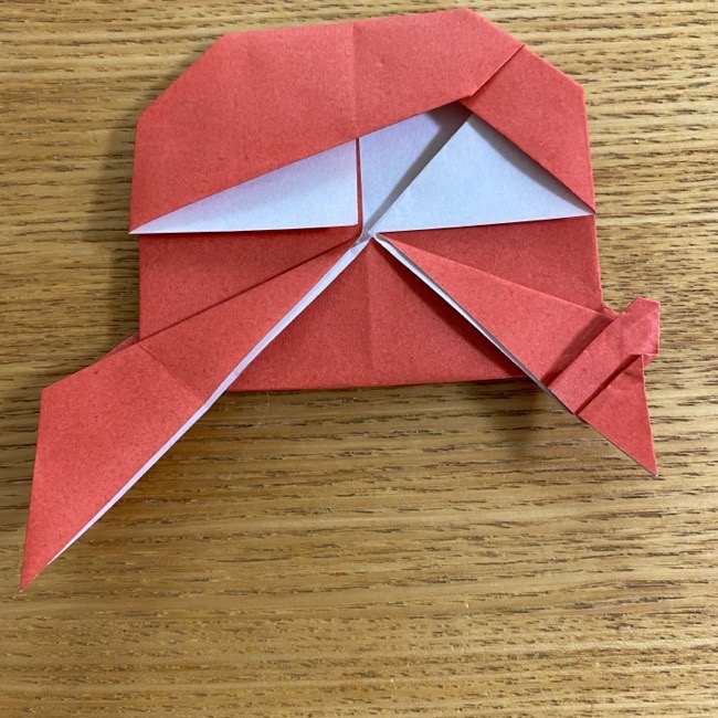 折り紙 アナの折り方作り方②髪(27)