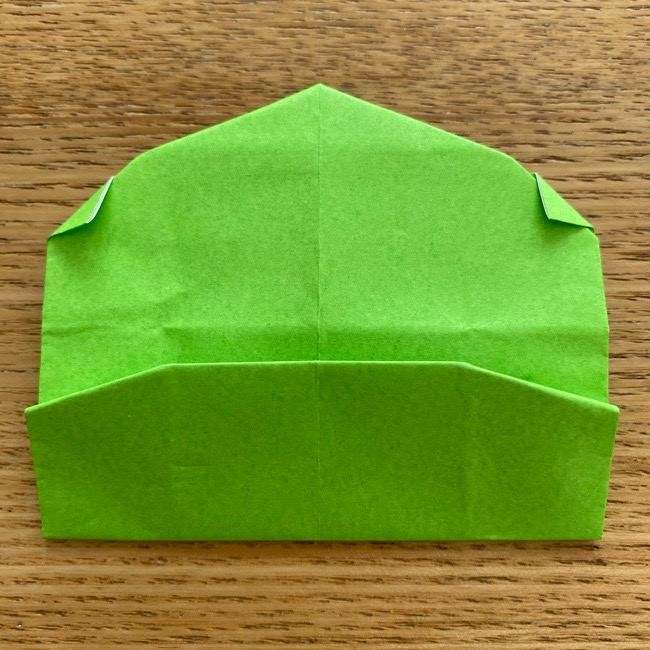 ラプンツェルのカメレオン パスカルの折り紙の折り方作り方①顔(23)