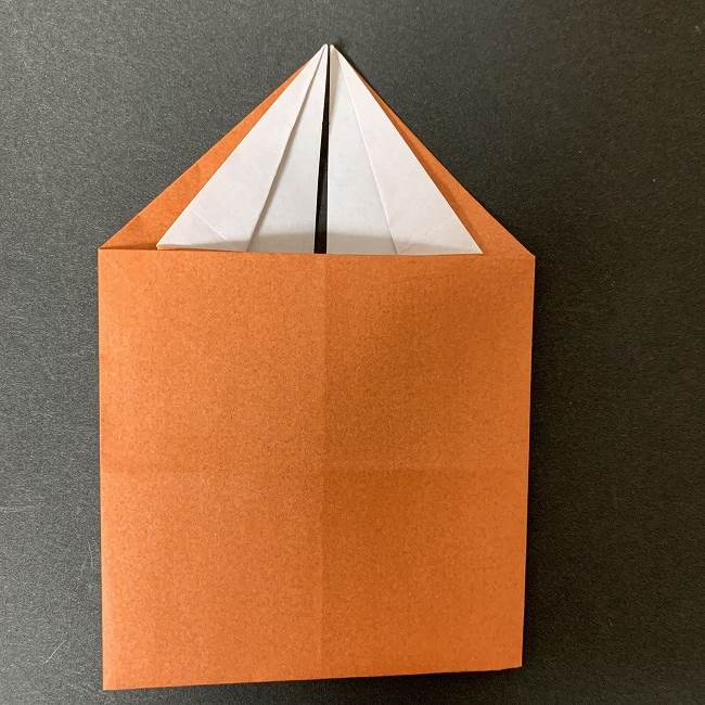 折り紙でディズニーのチップとデールの折り方作り方②頭(19-1)