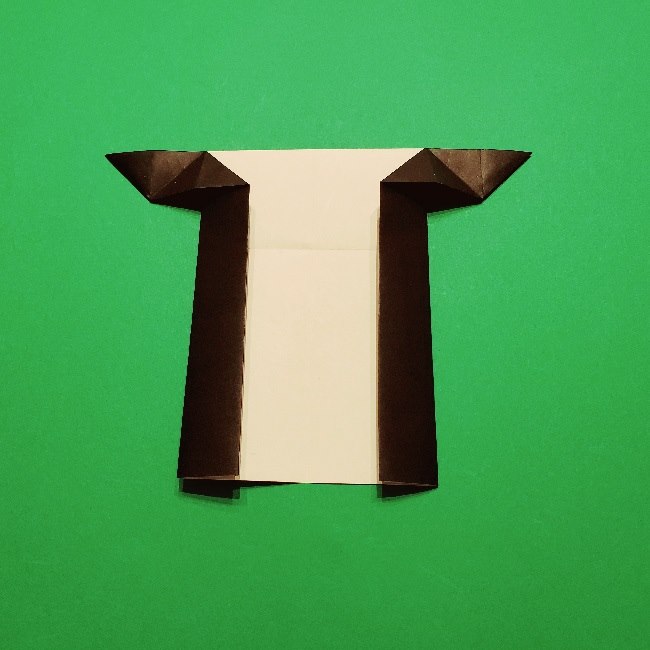 グーフィーの折り紙 簡単な折り方作り方①顔(21)