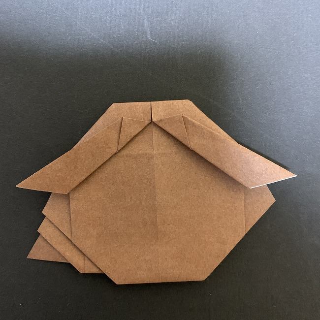 ディズニーアラジンのジャスミンの折り紙 折り方作り方①頭(20)