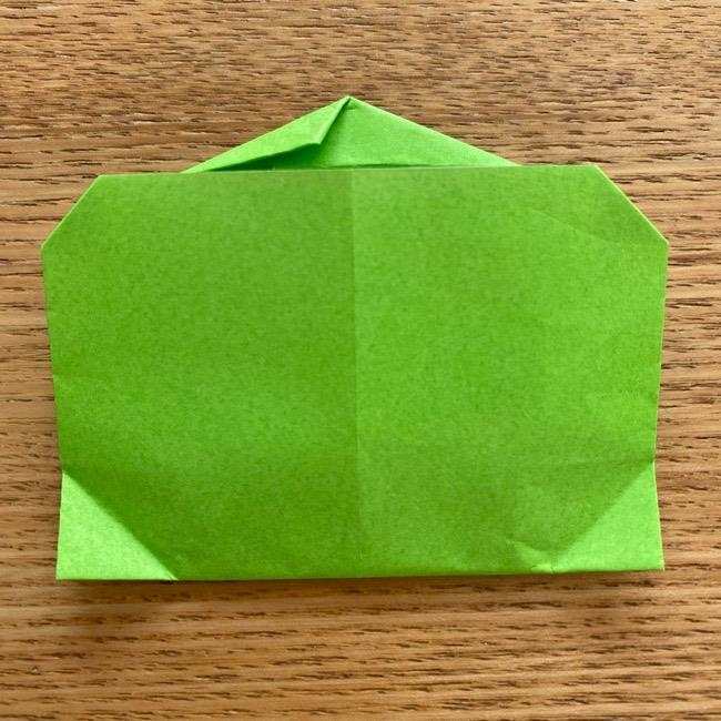 ラプンツェルのカメレオン パスカルの折り紙の折り方作り方①顔(25)