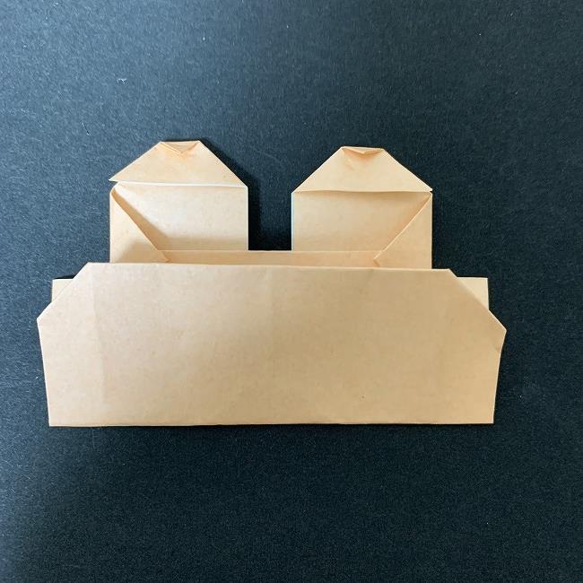 折り紙でディズニーのチップとデールの折り方作り方①顔(24)