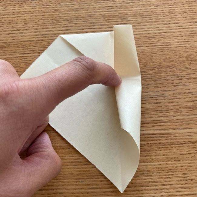 ダッフィーの折り紙 折り方作り方②目と鼻(17)