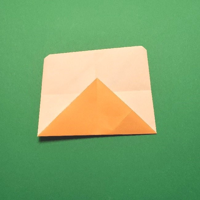 グーフィーの折り紙 簡単な折り方作り方②目と鼻(16)