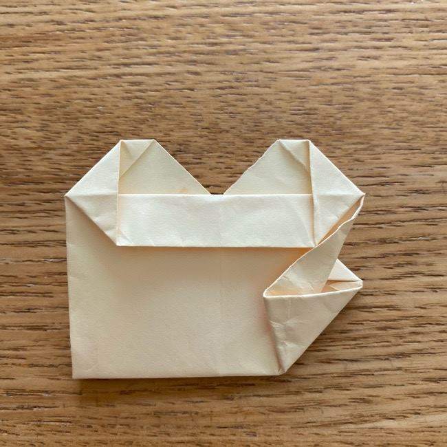 ダッフィーの折り紙 折り方作り方②目と鼻(31)