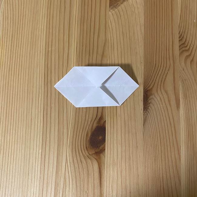 ドナルドとデイジーの折り紙の折り方作り方②手(5)