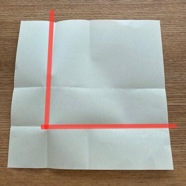 ダッフィーの折り紙 折り方作り方②目と鼻(10)