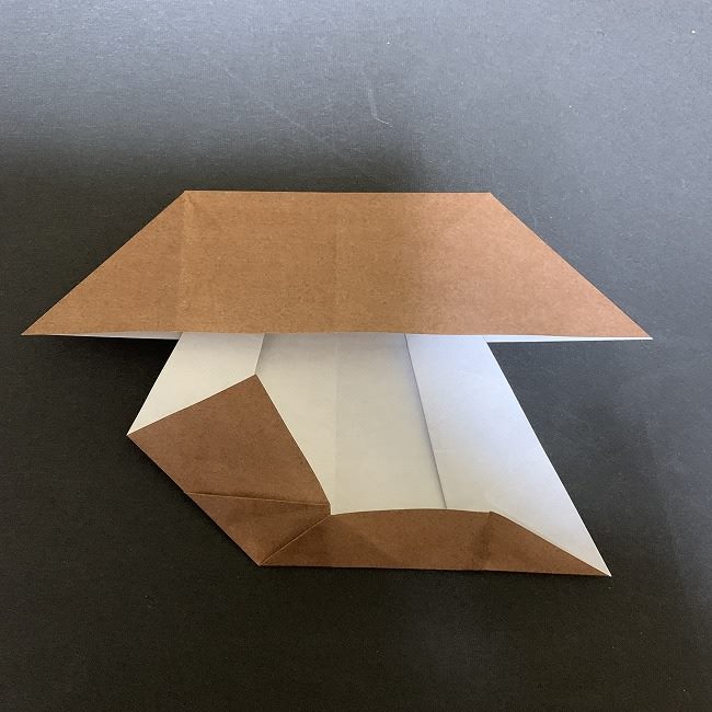 ディズニーアラジンのジャスミンの折り紙 折り方作り方①頭(12)