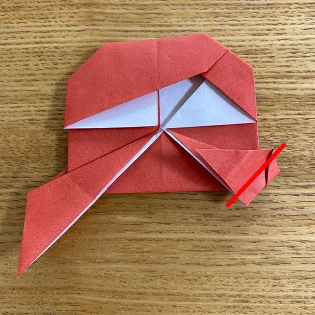 折り紙 アナの折り方作り方②髪(26)
