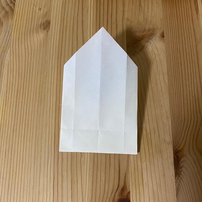 ドナルドとデイジーの折り紙の折り方作り方①顔(17)