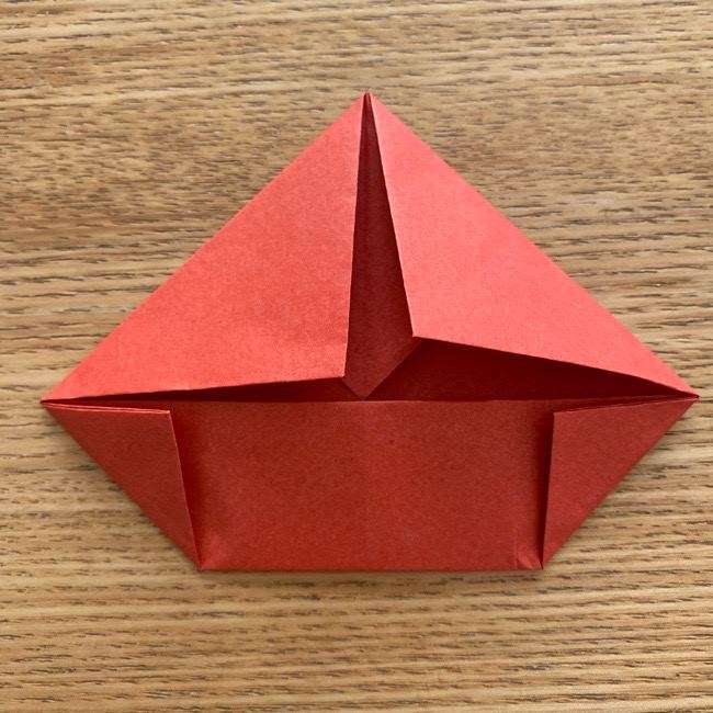 ダッフィーの折り紙 折り方作り方①顔(8)