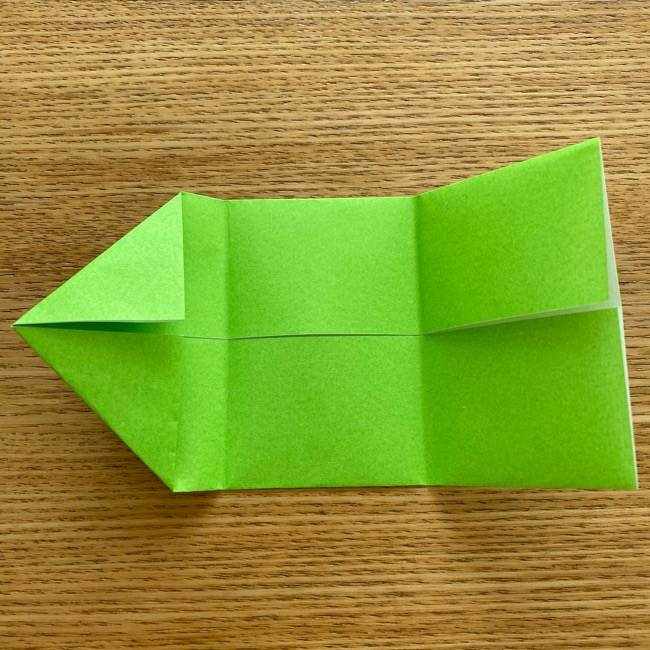 ラプンツェルのカメレオン パスカルの折り紙の折り方作り方①顔(7)