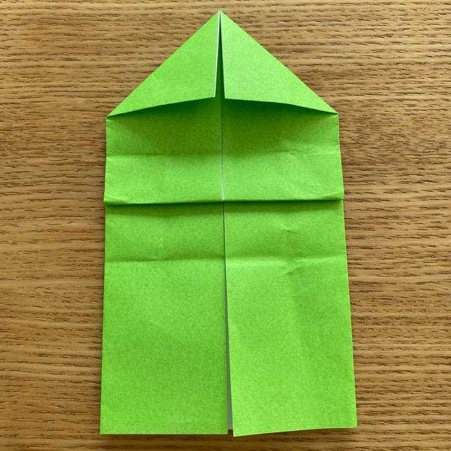 ラプンツェルのカメレオン パスカルの折り紙の折り方作り方①顔(15)