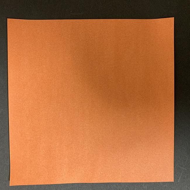 折り紙でディズニーのチップとデールの折り方作り方②頭(1)