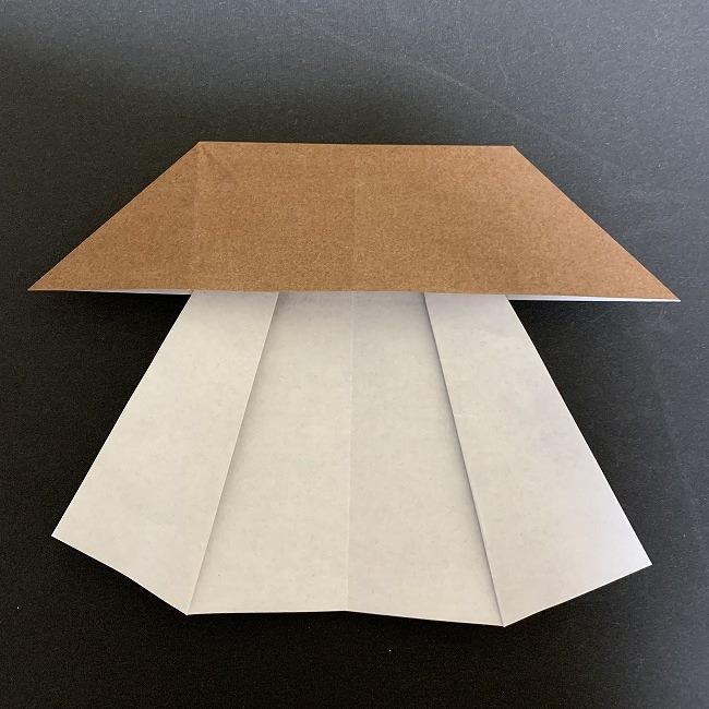 ディズニーアラジンのジャスミンの折り紙 折り方作り方①頭(7)