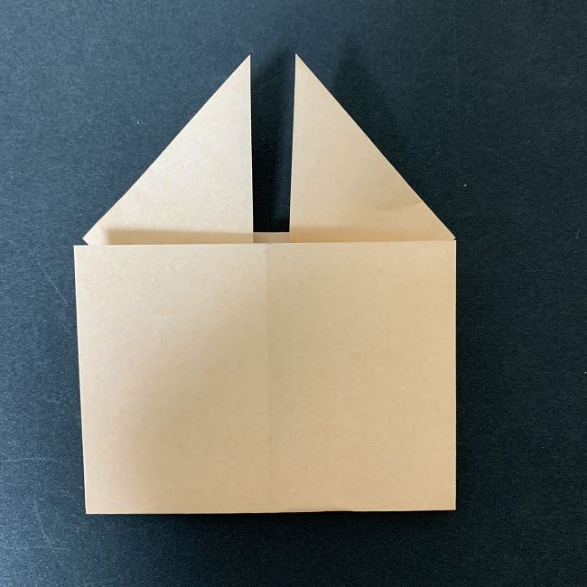 折り紙でディズニーのチップとデールの折り方作り方①顔(15)