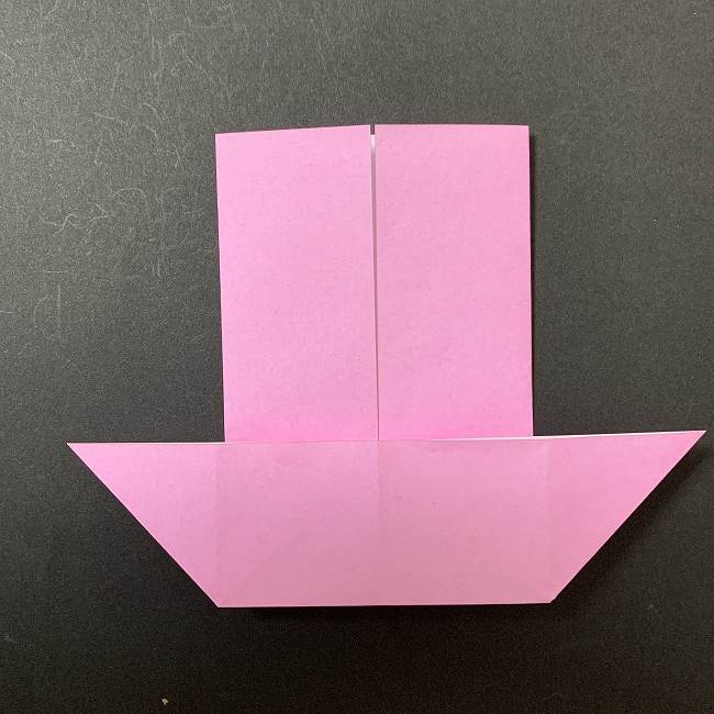 アリエルの折り紙 簡単に全身を折る折り方作り方①髪(6)