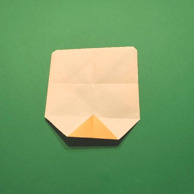 グーフィーの折り紙 簡単な折り方作り方②目と鼻(18)