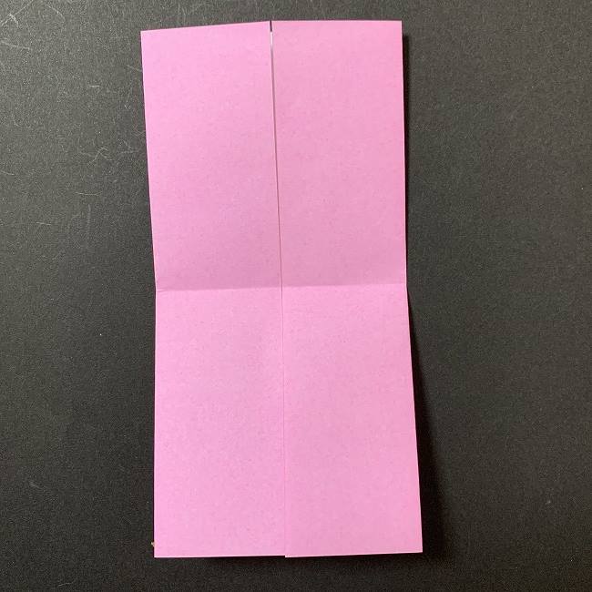 アリエルの折り紙 簡単に全身を折る折り方作り方①髪(4)