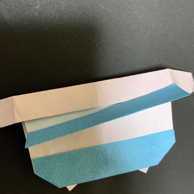 ディズニーアラジンのジャスミンの折り紙 折り方作り方④服(24)