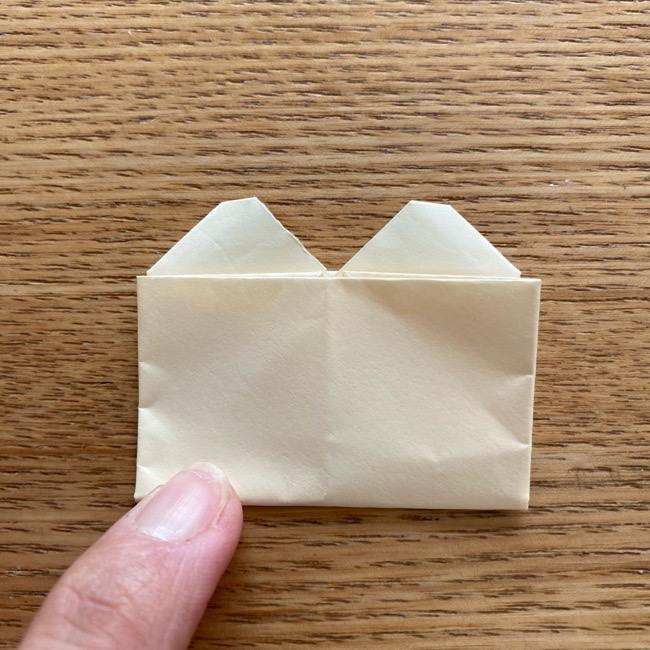 ダッフィーの折り紙 折り方作り方②目と鼻(28)