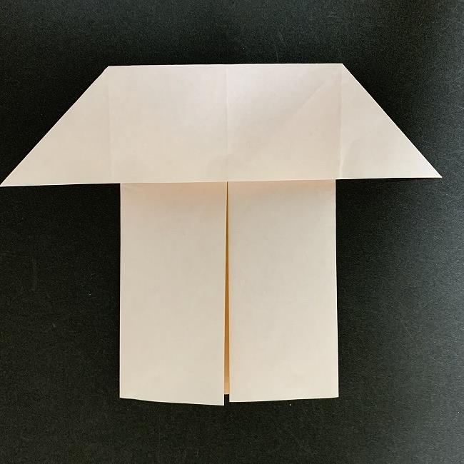 アリエルの折り紙 簡単に全身を折る折り方作り方④体(6)