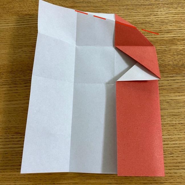 折り紙 アナの折り方作り方②髪(15)